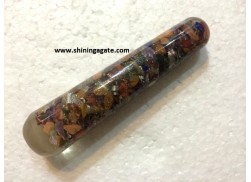 MULTI COLOR ORGONE SMOOTH MASSAGE WAND