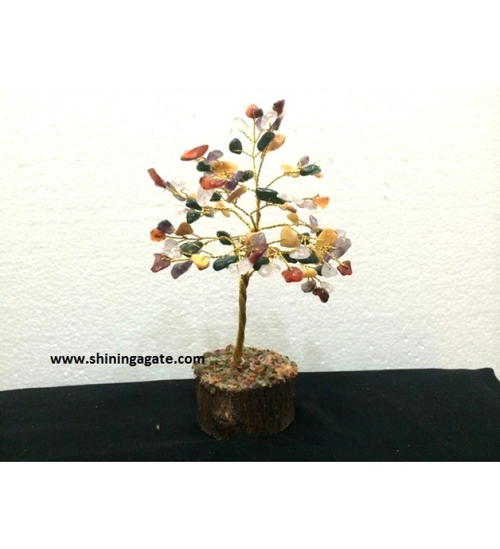 150BDS MULTI COLOR DOUBLE WIRE GEMSTONE TREE