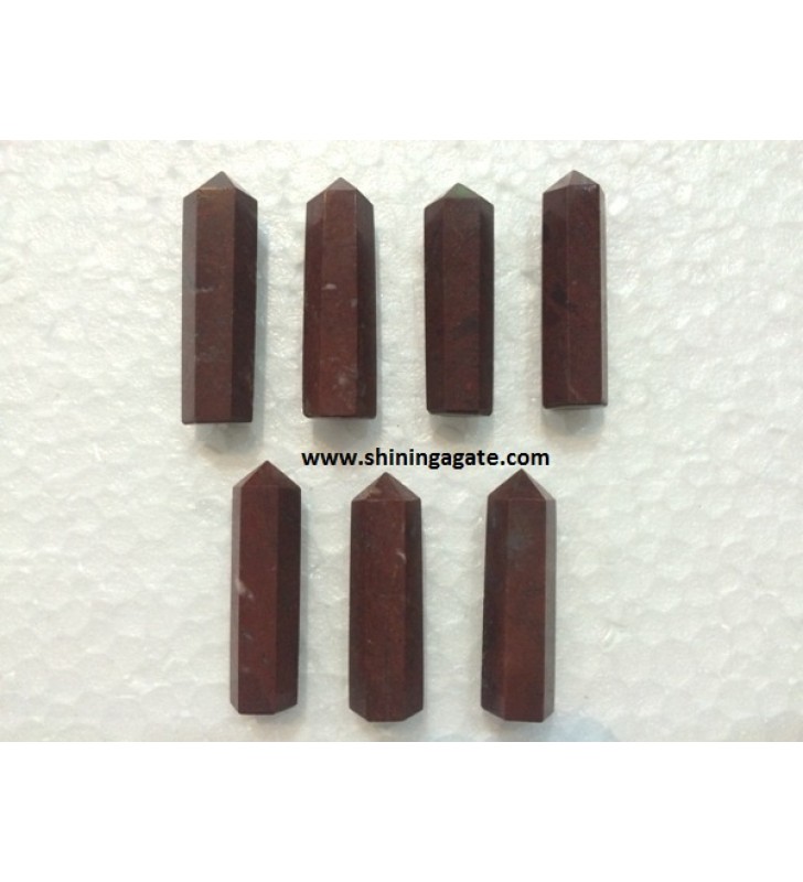 RED JASPER SINGLE TERMINATED PENCIL POINTS