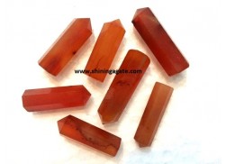 RED CARNELIAN SINGLE TERMINATED PENCIL POINTS