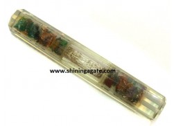 ORGONE 8 FACETED STICK WITH FLOATING SHIMMER