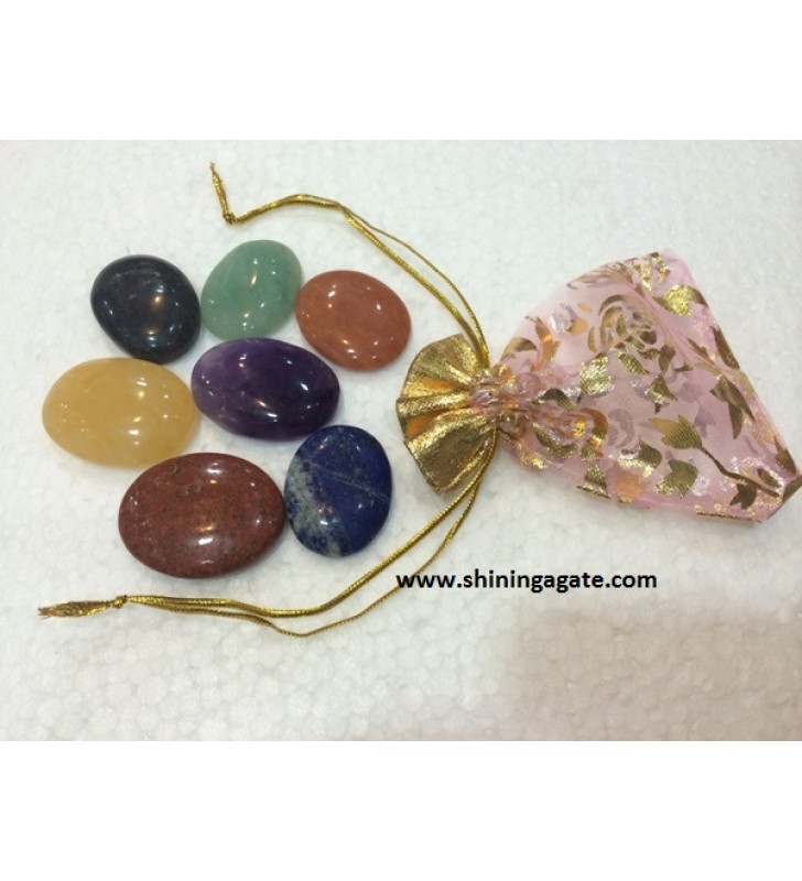 CHAKRA PLAIN OVAL SET WITH POUCH