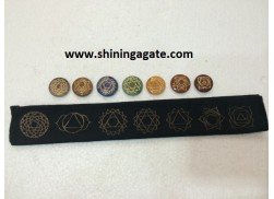 CHAKRA ENGRAVED DISC SET WITH PURSE