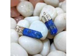 Gemstone Lapis Lazuli Cap Pencil Pendant